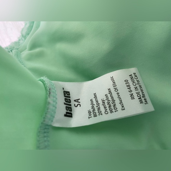 Balera Crop top. Eyelet design. Mint green color. Small - Picture 7 of 7